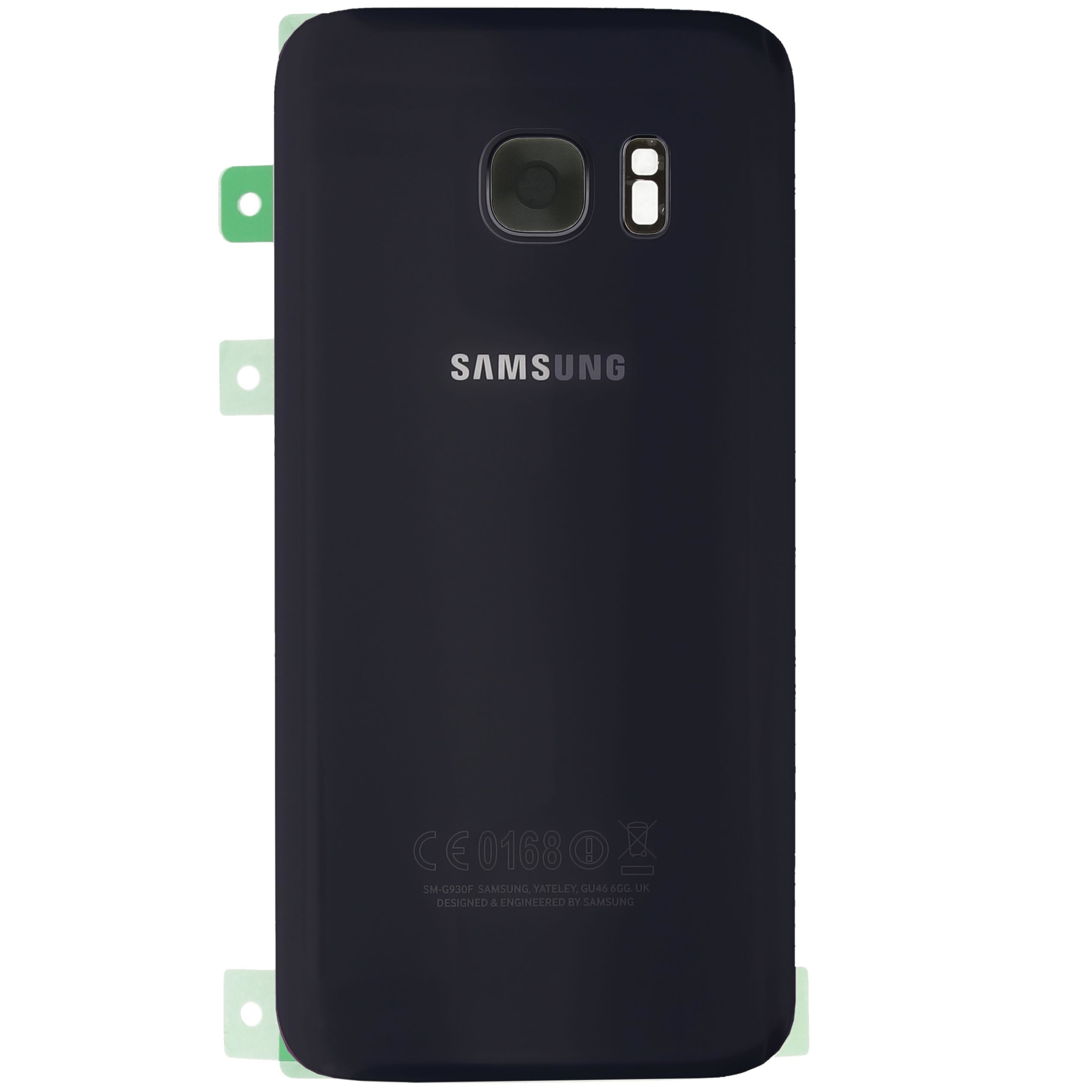 Rear Glass Back Cover with Camera Lens for Samsung G930F Galaxy S7 Black